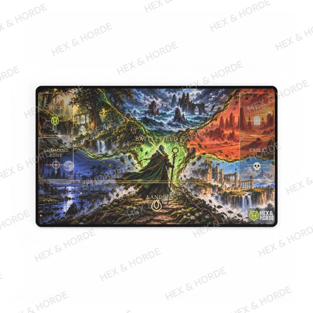 Green Mana Wilds MTG playmat, Standard size