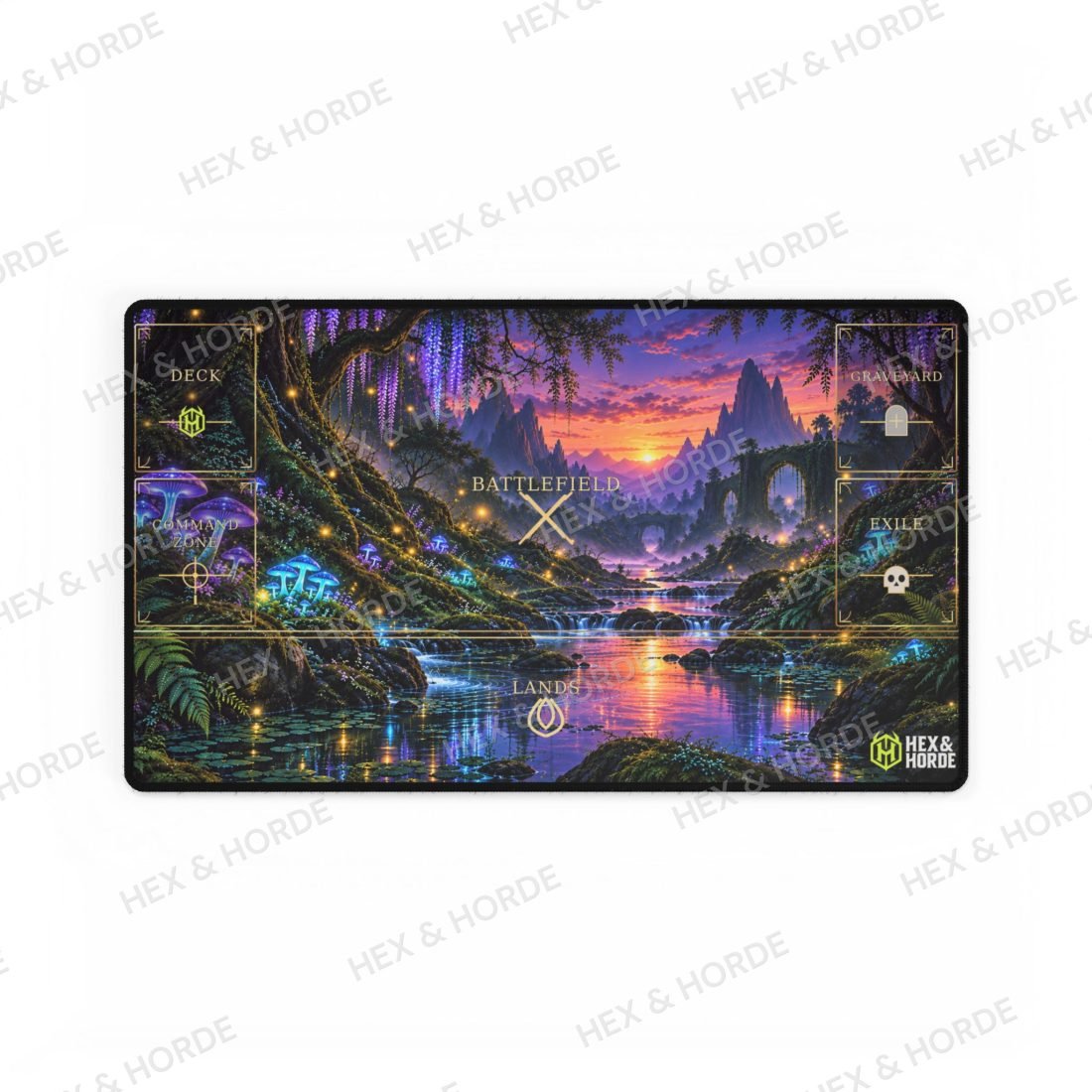 Witchlight Grove MTG playmat, Standard size