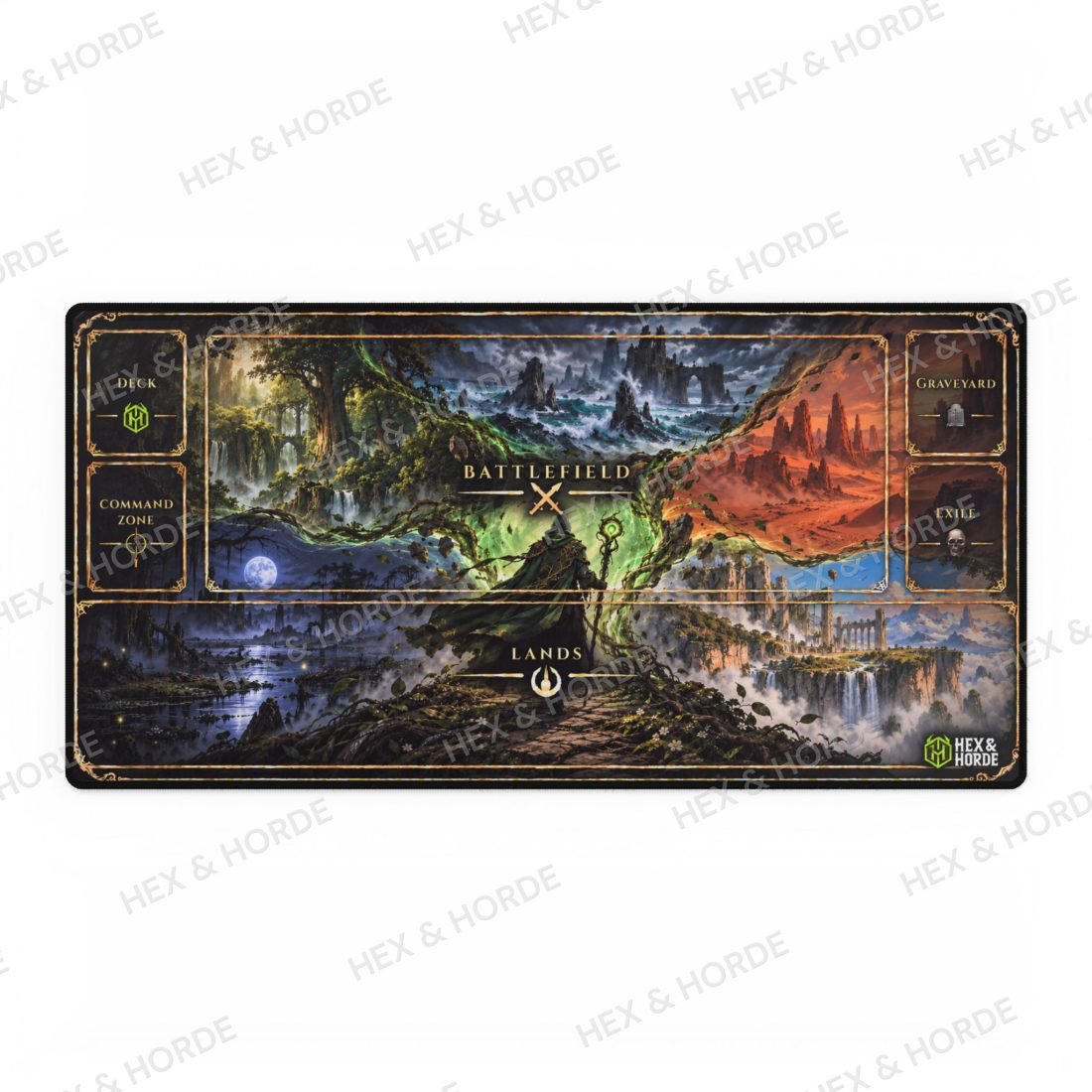 Green Mana Wilds MTG playmat, Large size