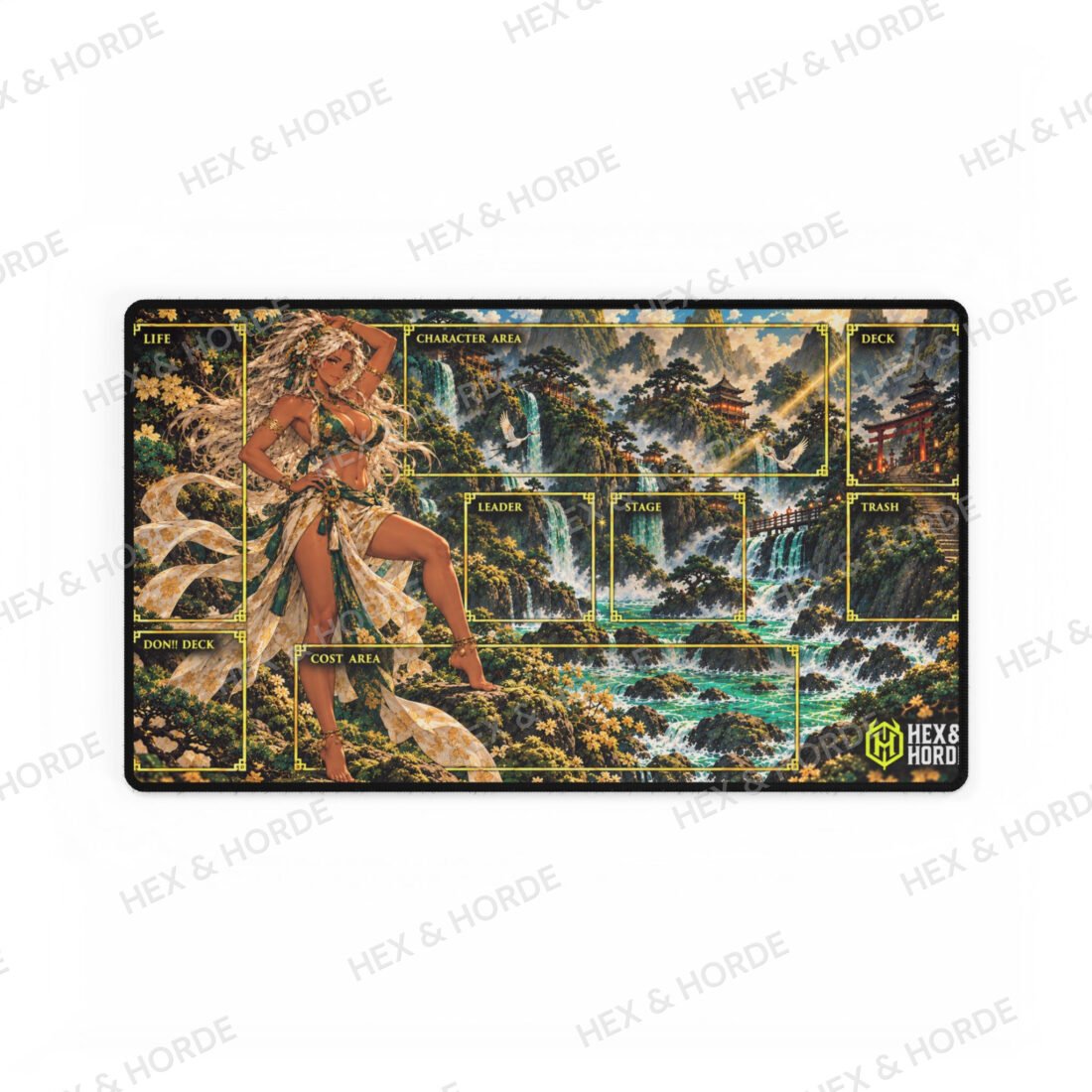 Jade Cascade One Piece playmat, Standard size