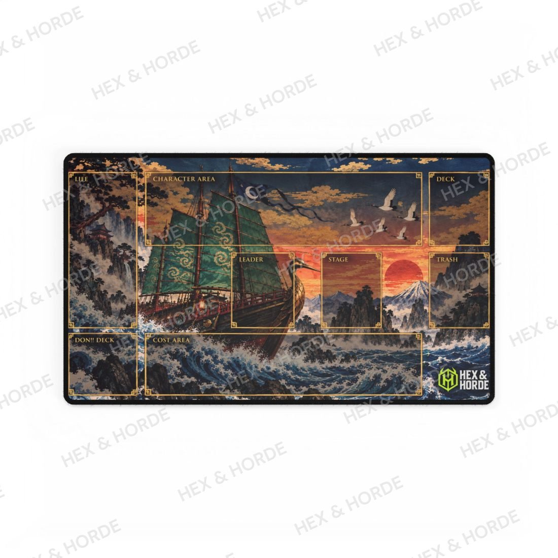 Jade Voyager One Piece playmat, Standard size
